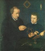 NEUFCHATEL Nicolas, Portrait of Johannes Neudorfer and his Son